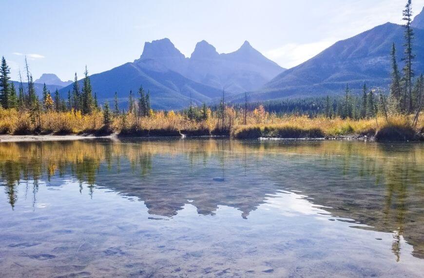 three sisters viewpoint in canmore
