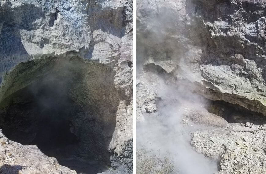2 of the craters in the thermal park