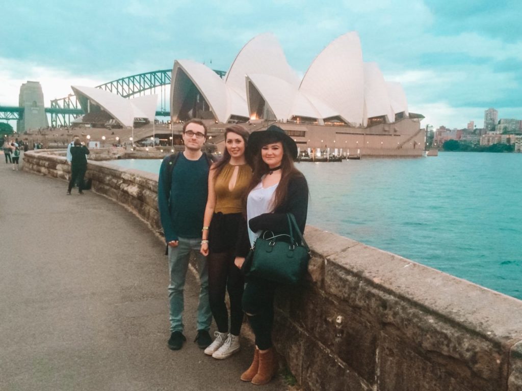 me and my friends in front of sydney opera house - how to make friends in a new city