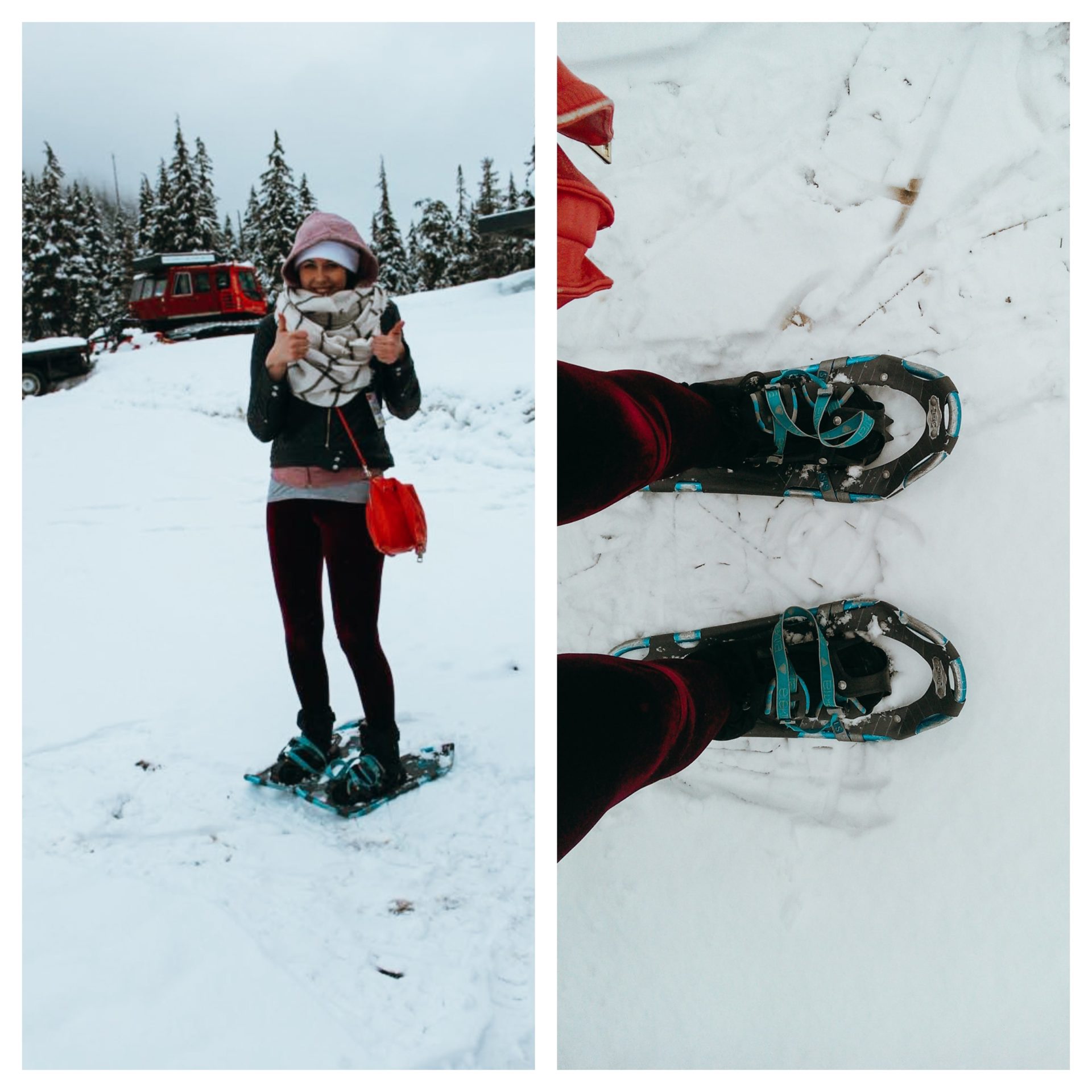 me snowshoeing in whistler