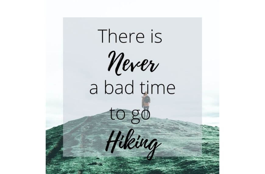 hiker on  a hill - hiking captions