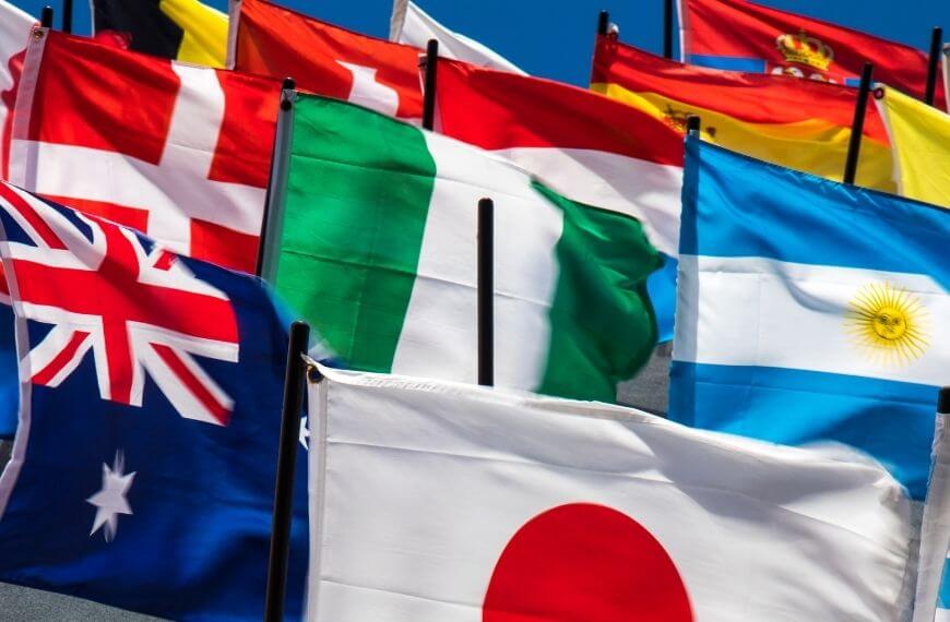 multiple flags of different countries - pros and cons of new zealand