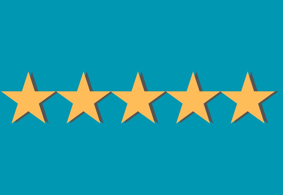 graphic of 5 star rating