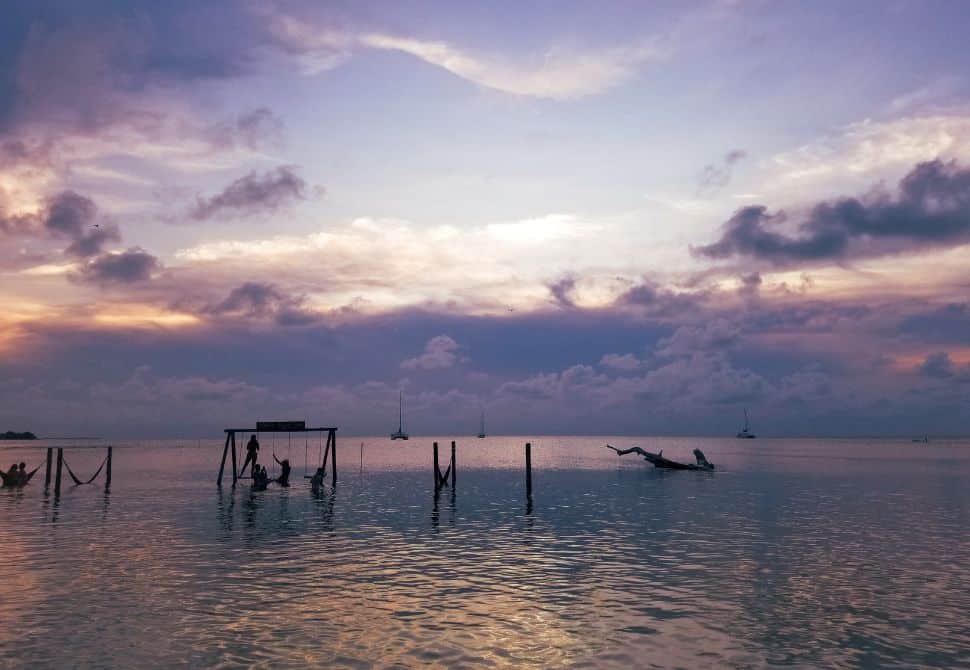 Sunset in Belize